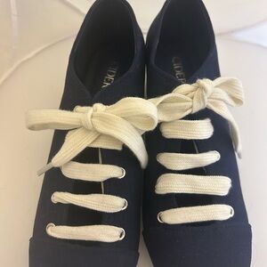 Cider Dark Blue and Cream Women's Pumps